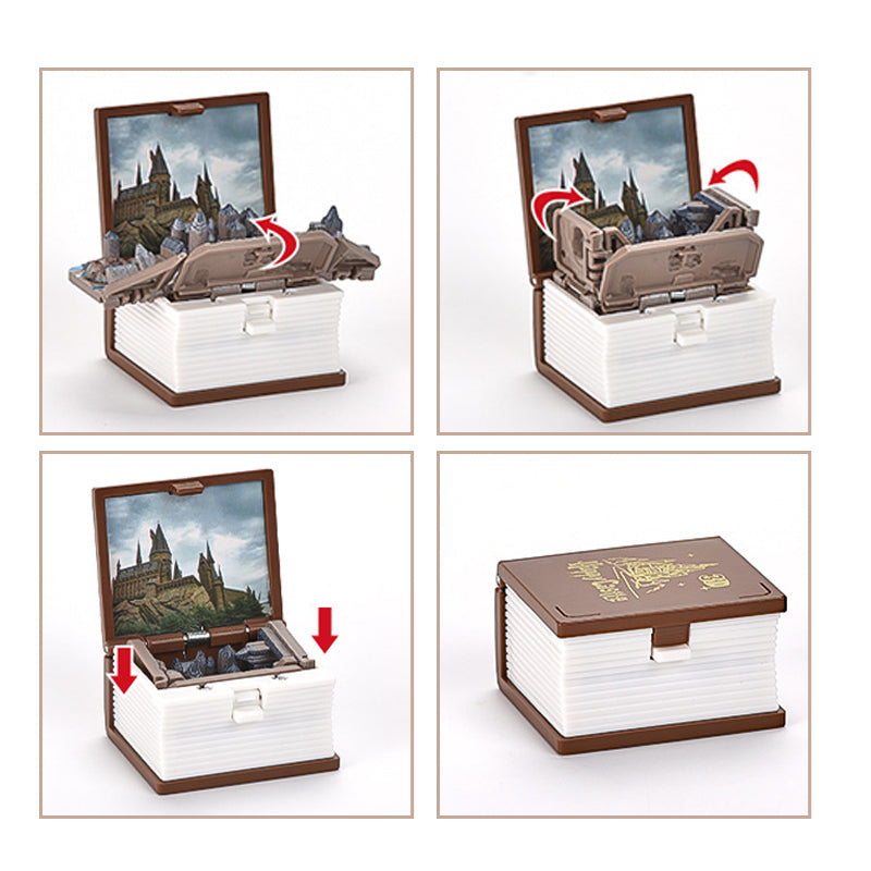 3D stereoskopisk bogfolding pop-up bognøglering