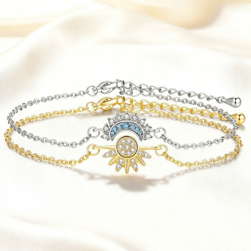 Sonne-Mond-Armband-Set