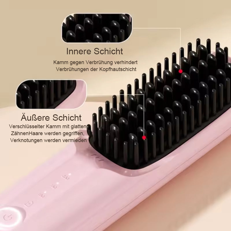 Kabellose Haarglätterbürste