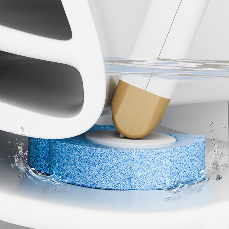 Wandmontiertes Toilettenbürstenset