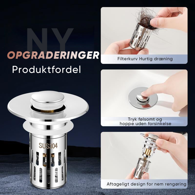 Universal afløbssi til badeværelsesvask