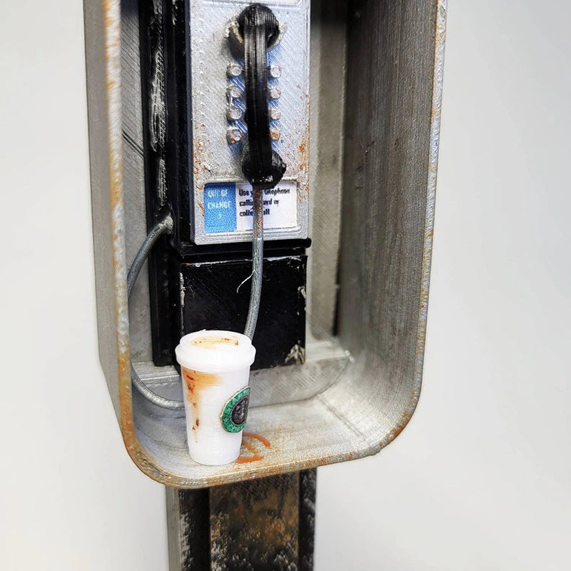 Miniatur-amerikanisches Münztelefon-Ornament