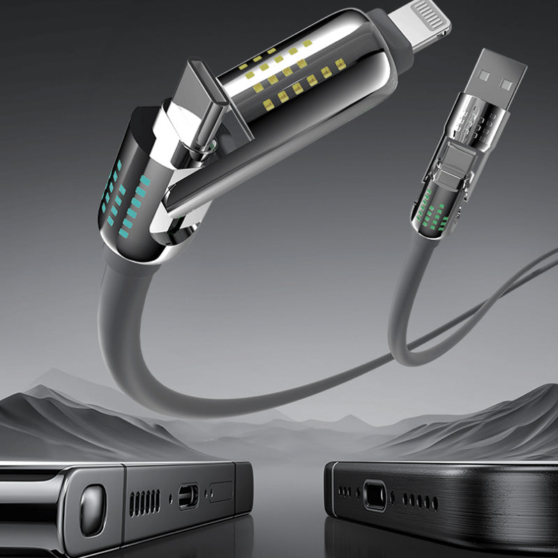240W 4-i-1 USB-C hurtigopladningskabel