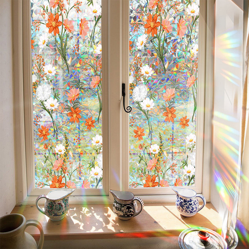 Bunte Blume Fenster Anti-Peep Folie