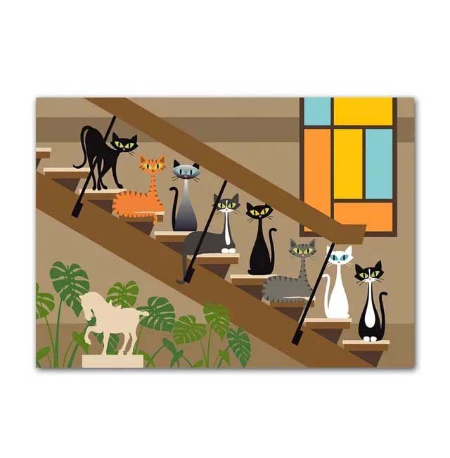 Katze Kunstdruck Dekorative Malerei