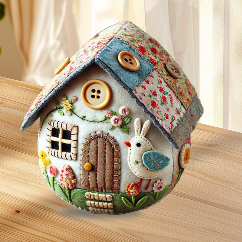 Patchwork Filt Æg Hus DIY Kit