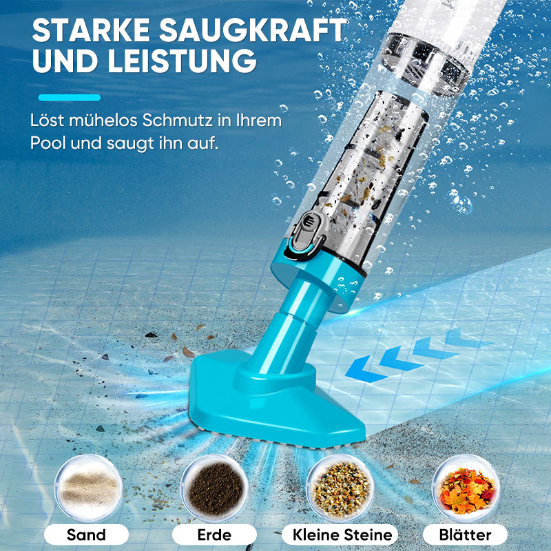 EU-Standard - 3-in-1-Akku-Schwimmbadstaubsauger mit leistungsstarkem Motor