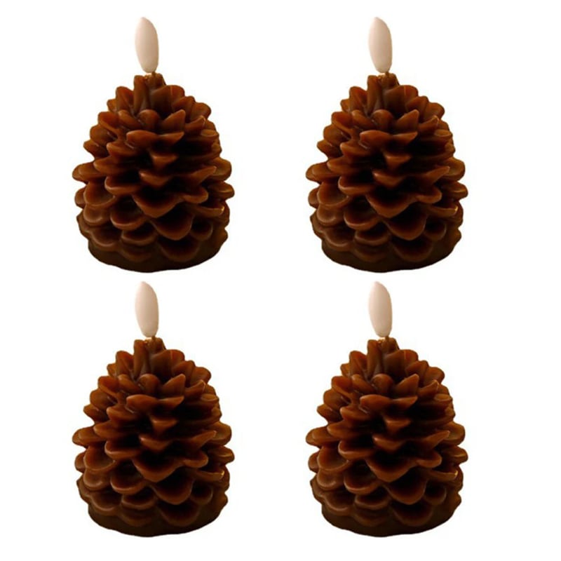 Flammefri Pinecone stearinlys