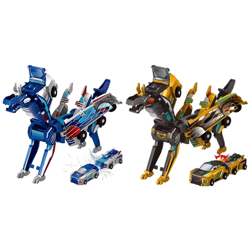 2-in-1 Magnetische Autos: Drachen und Einhörner