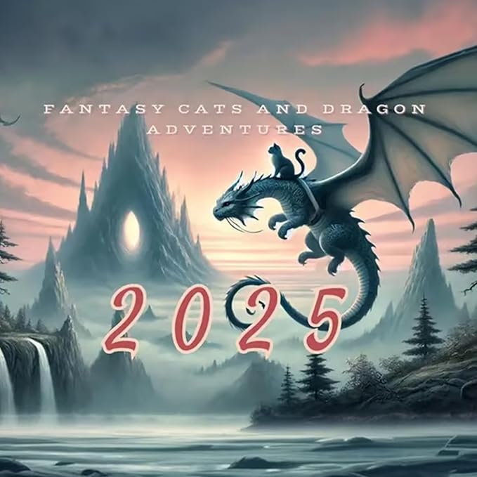 Katzen-Drachenreiter-Kalender 2025