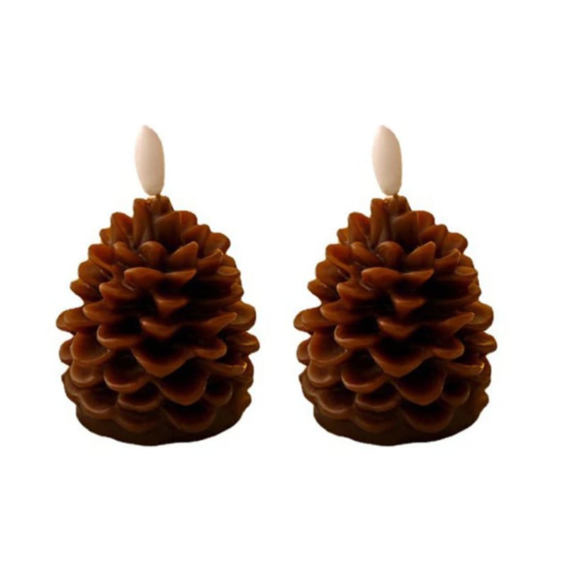 Flammefri Pinecone stearinlys