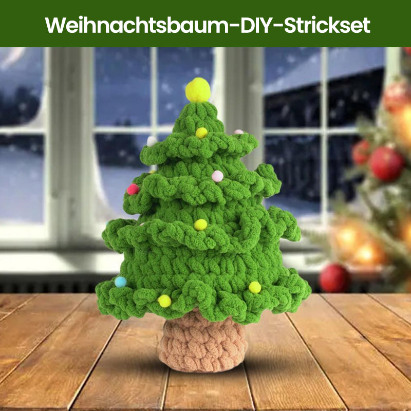 Weihnachtsbaum-DIY-Strickset