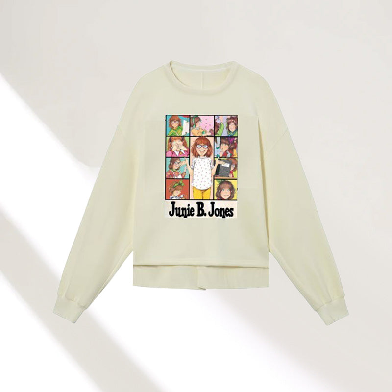 Rundhals-Top mit Anime-Print