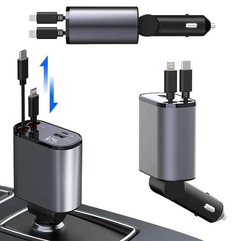 4-in-1-Schnellladegerät für Autotelefone