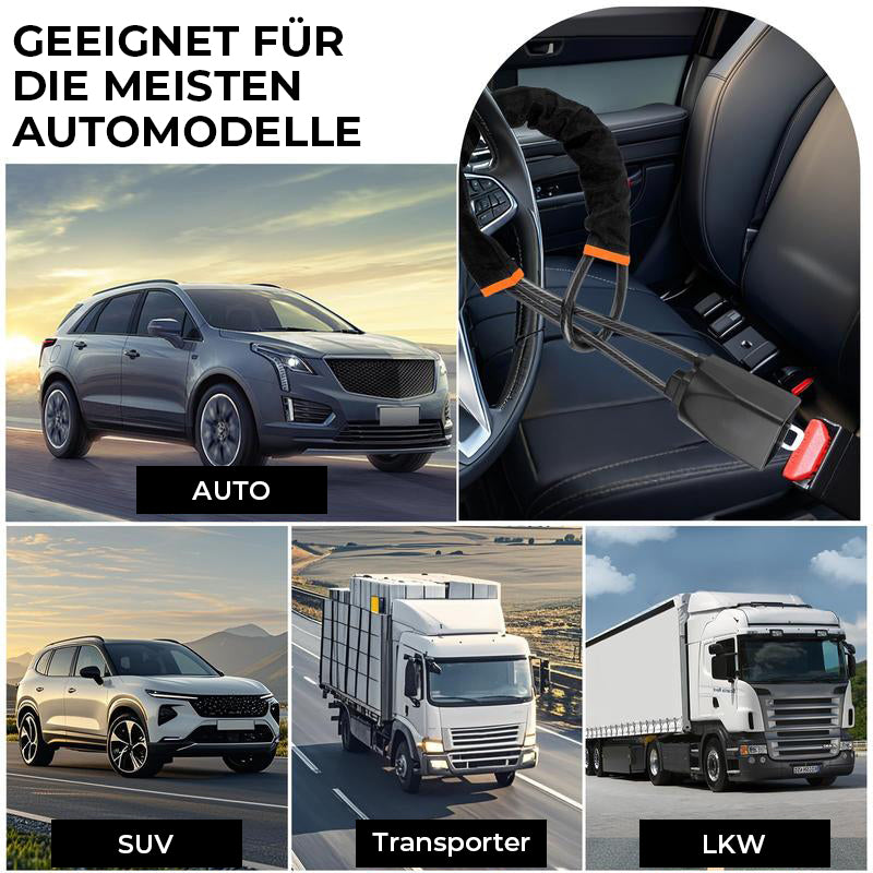 Lenkradschloss, universelle Diebstahlsicherung fürs Auto mit 2 Schlüsseln