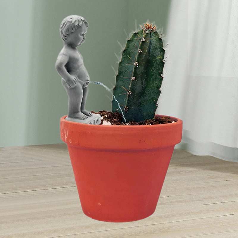 Gartenskulptur „Pee My Plants“