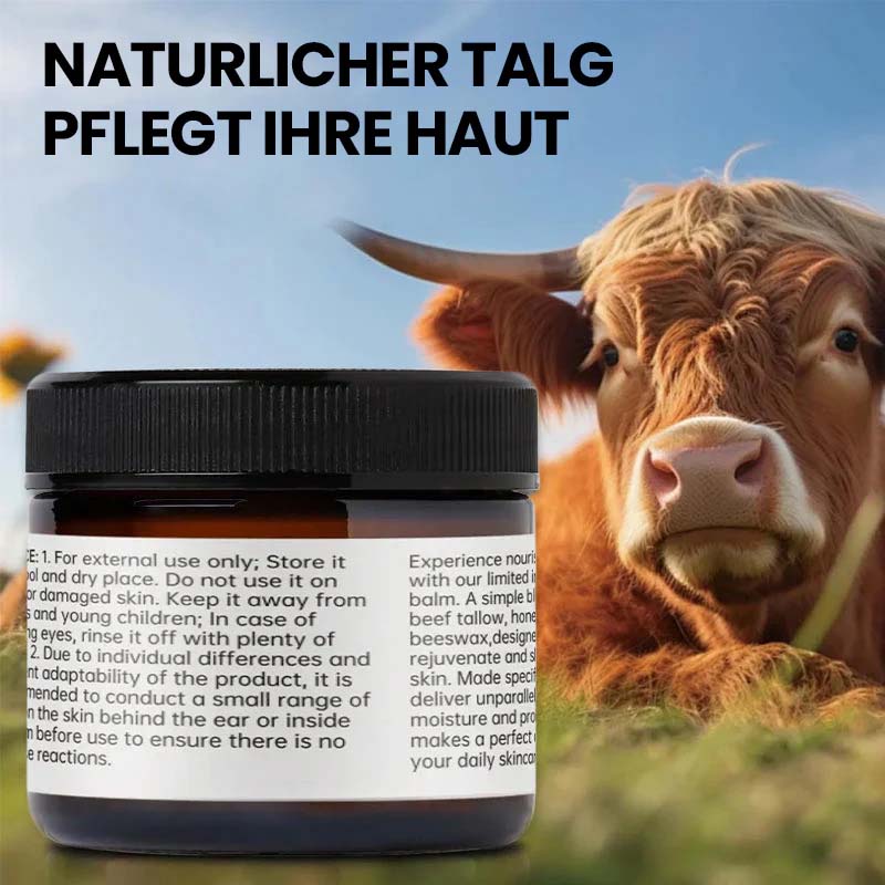 Feuchtigkeitscreme aus Rindertalg, Bienenwachs und Honig