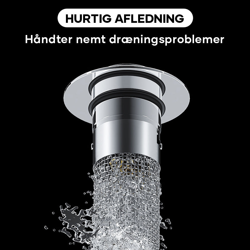 Gulvafløbsfilter i rustfrit stål