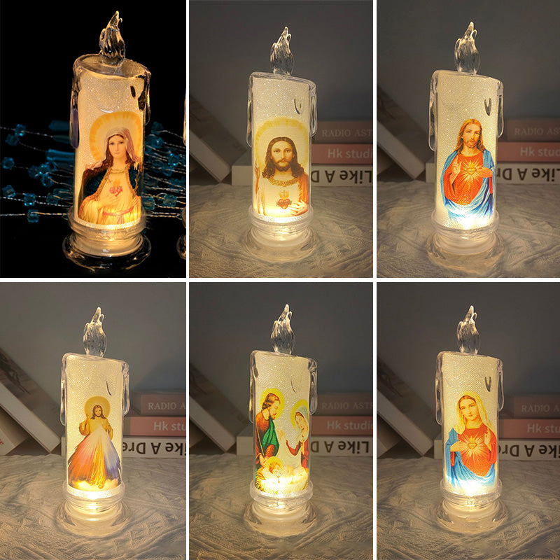 LED bøn flammefri stearinlys