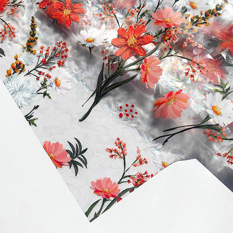 Bunte Blume Fenster Anti-Peep Folie