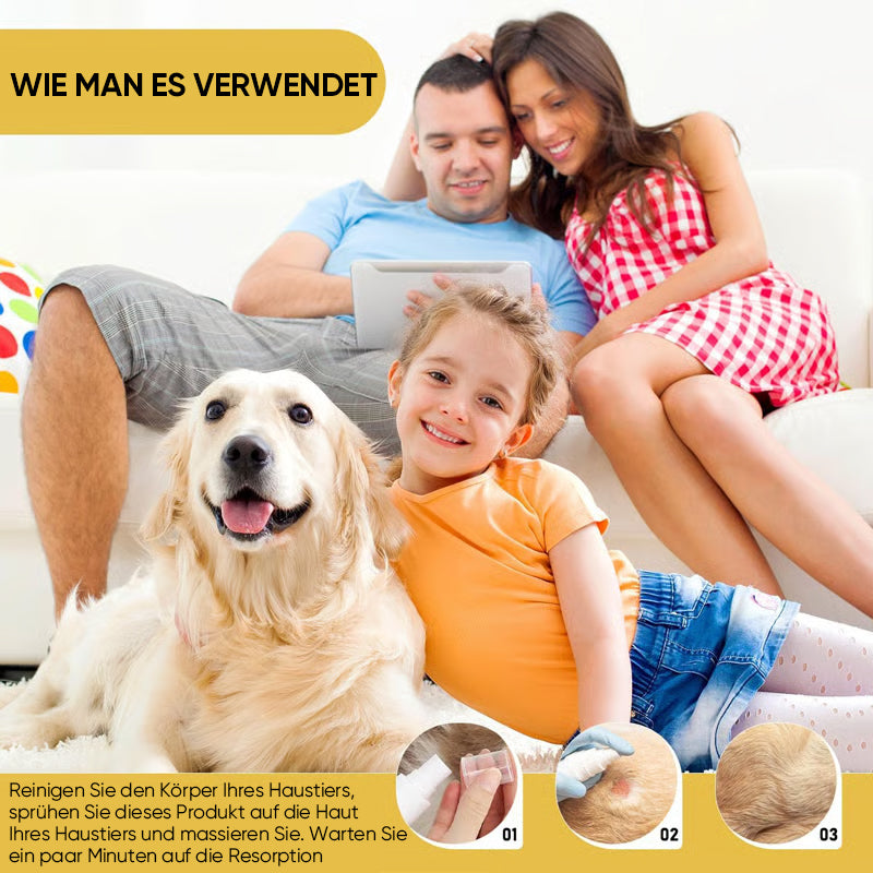 Pflegespray für die Haut von Haustieren