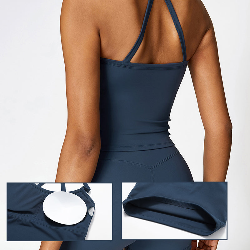 Hosenträger-Shorts für Frauen, einfarbig, Sport-Set