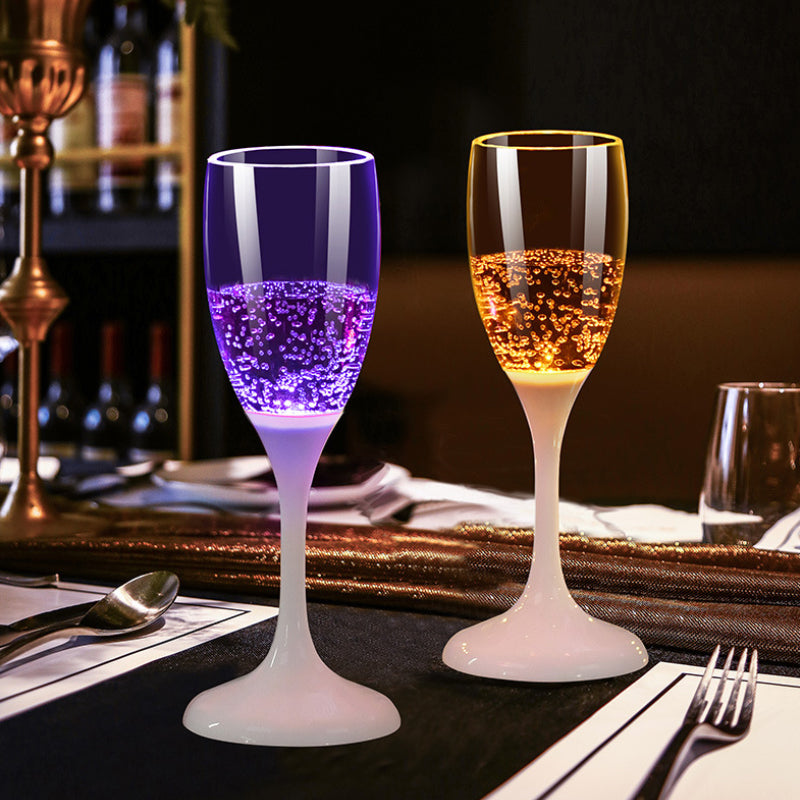 LED beleuchtetes Sektglas