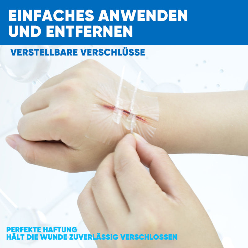 Wundverschlussstreifen ohne Nähen