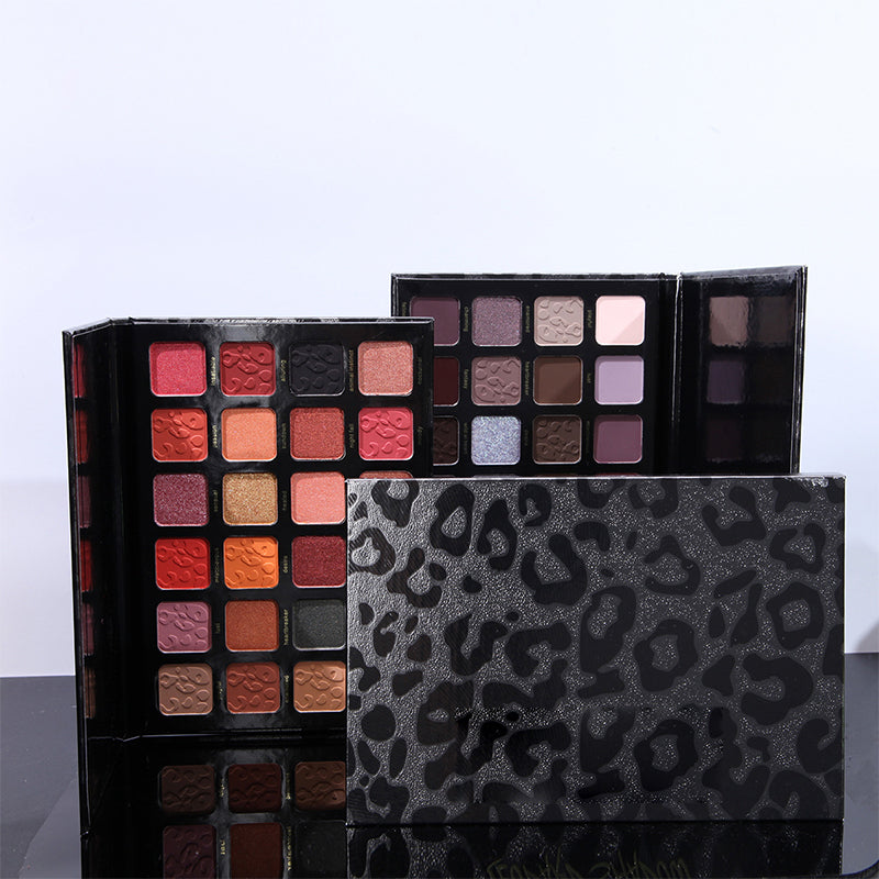 24-farver leopard øjenskygge palette