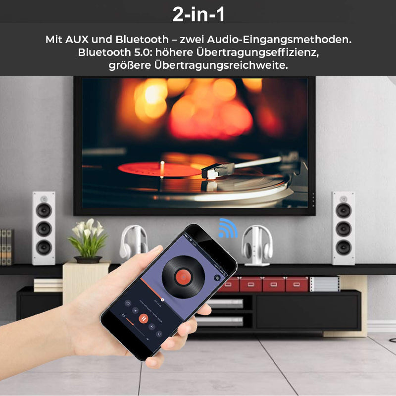2.1-Kanal-Verstärkermodul mit Audioempfänger