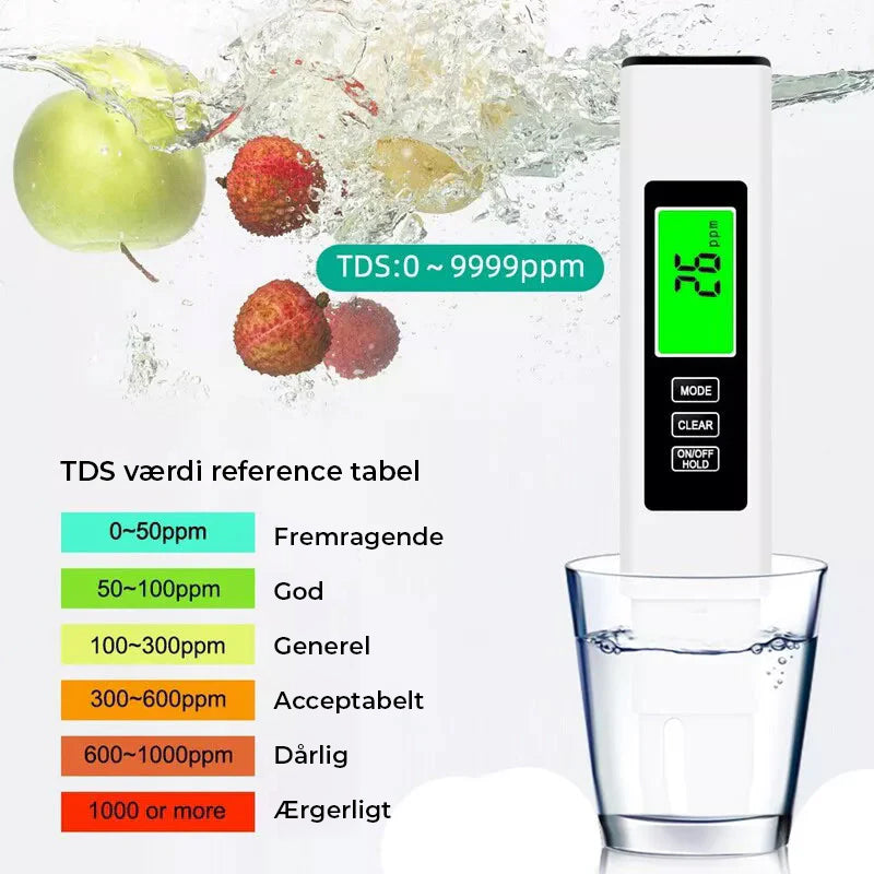 Ny 4 i 1 Tds Meter Digital Vandtester