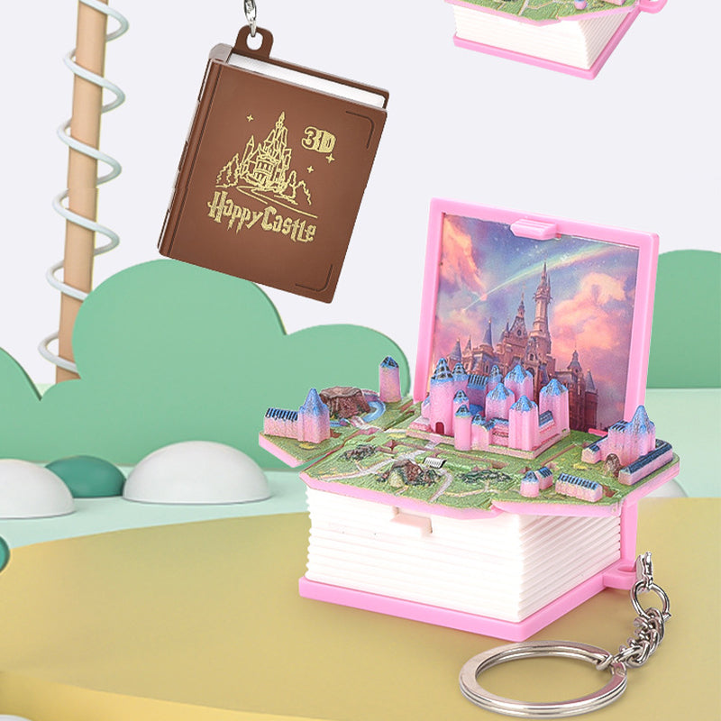 3D stereoskopisk bogfolding pop-up bognøglering