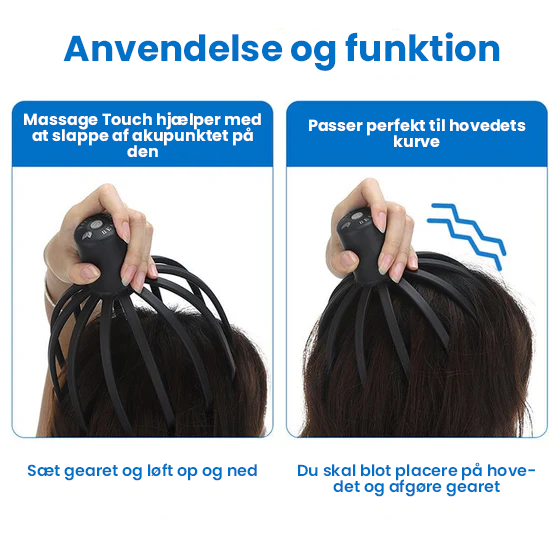 Blæksprutte hovedmassager