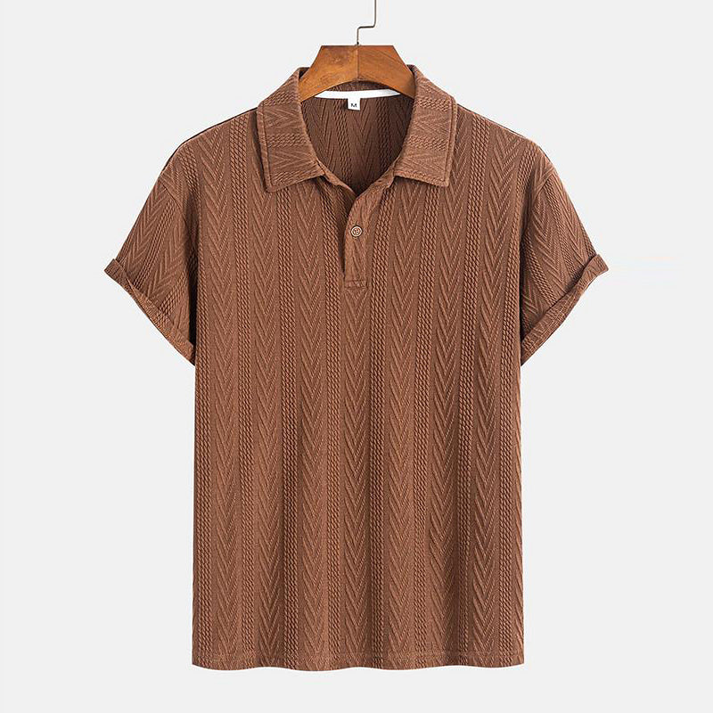 Poloshirt mit normaler Passform und einfacher Struktur