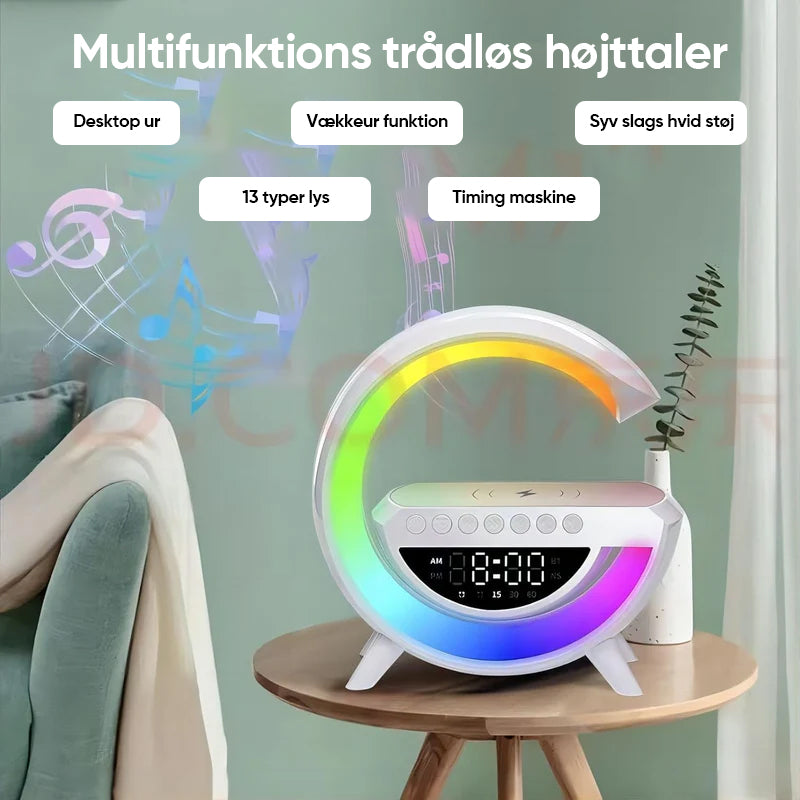 G-formet LED trådløs opladningshøjttaler