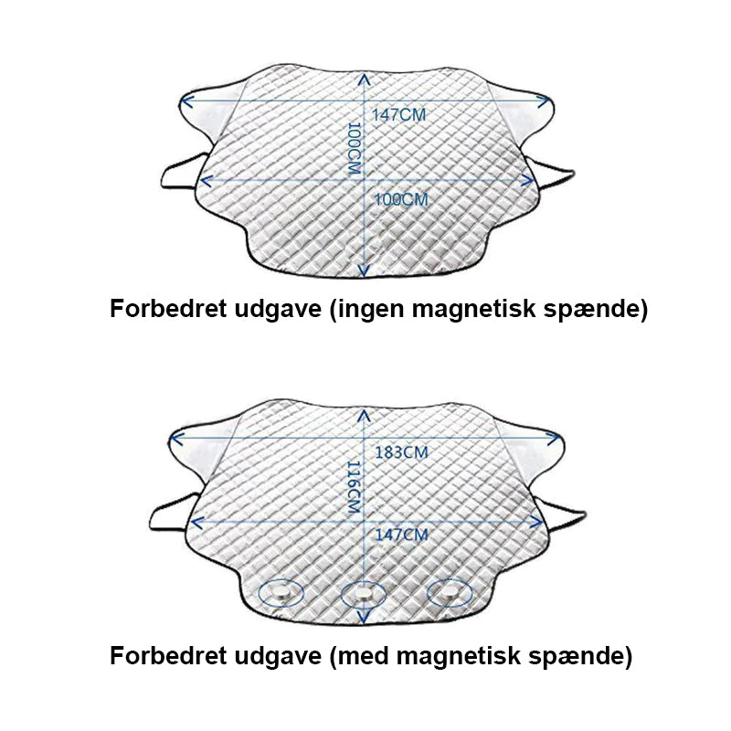 Magnetisk bilforrudedæksel