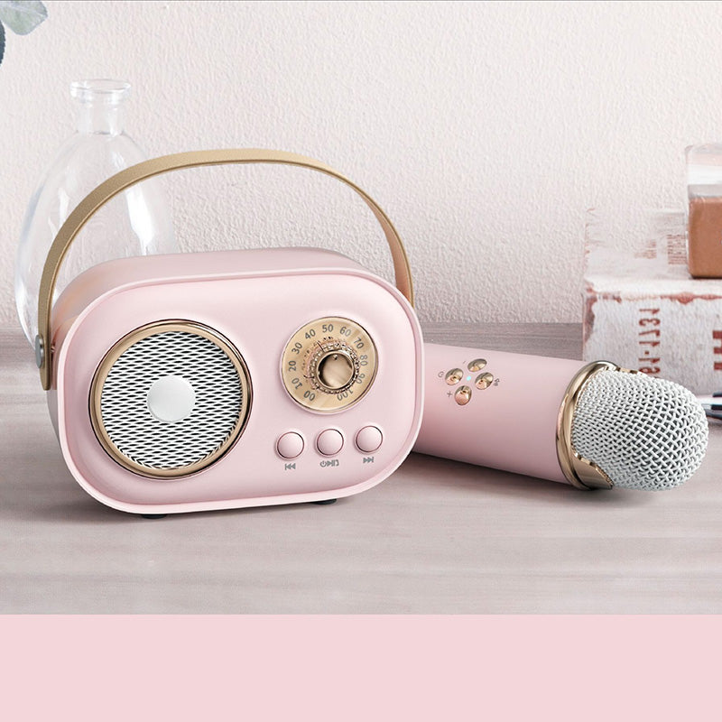 Mini Karaoke-maskine med trådløs mikrofon