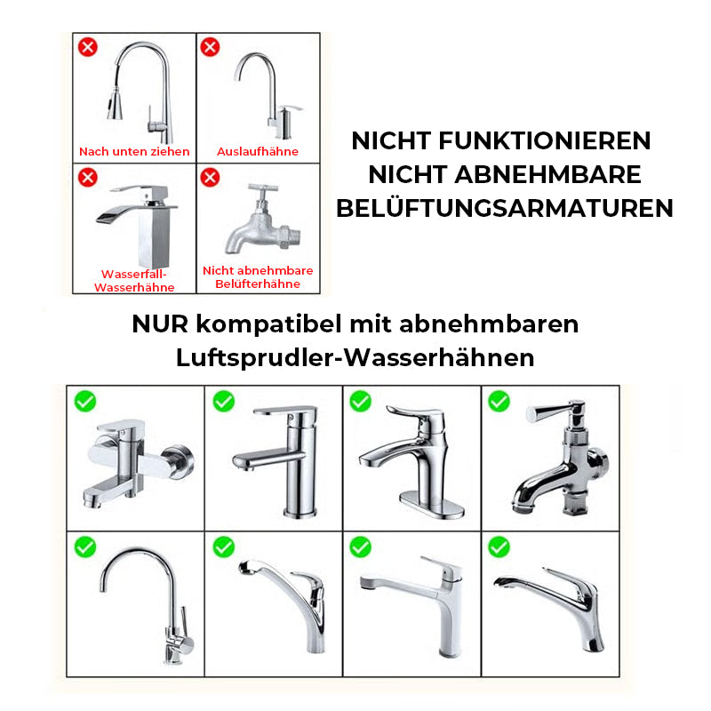 Drehbare Wasserhahn-Luftsprudler-Verlängerung