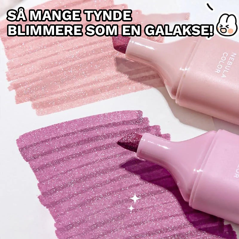 Glitrende markør sæt