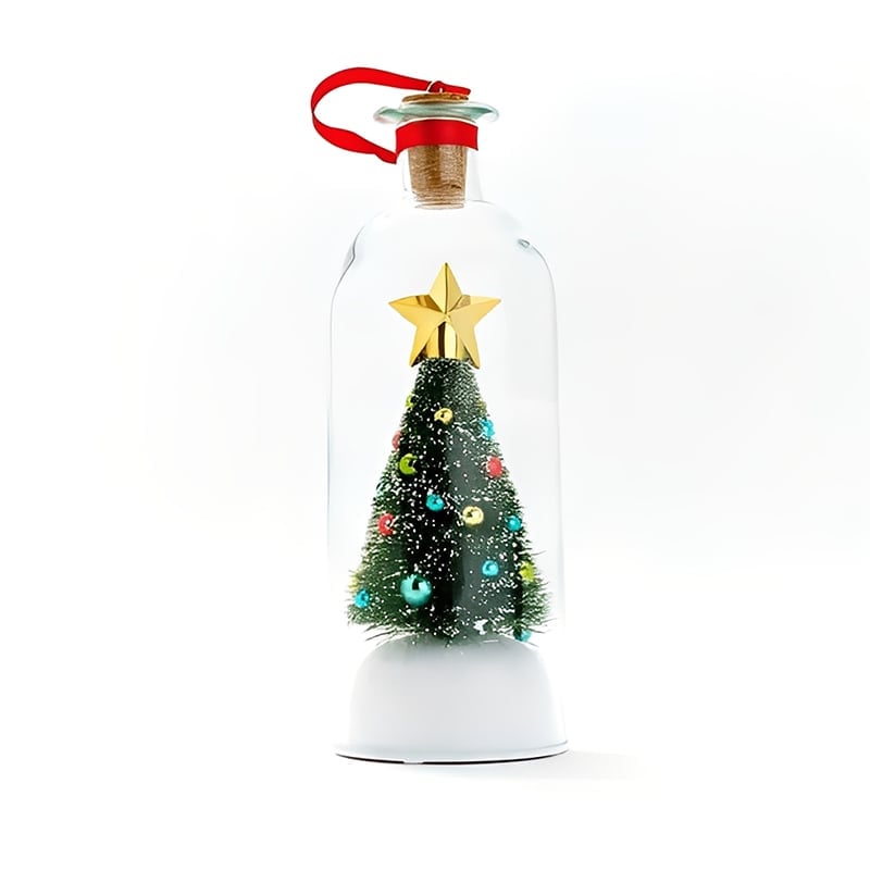 Weihnachtsbaum in der Flasche