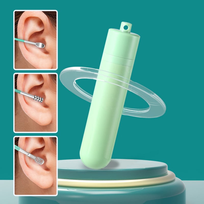 6-teiliges Set mit Spiral-Ohrmassage-Reinigungswerkzeug aus Edelstahl