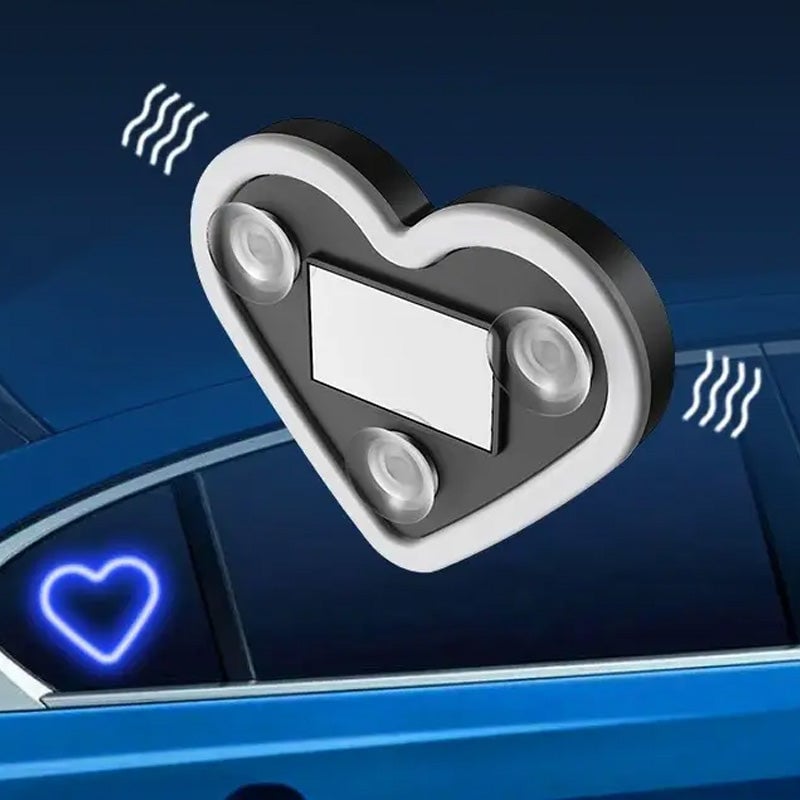 Solarbetriebene Herz-Neon-Ambienteleuchte für die Heckscheibe des Autos