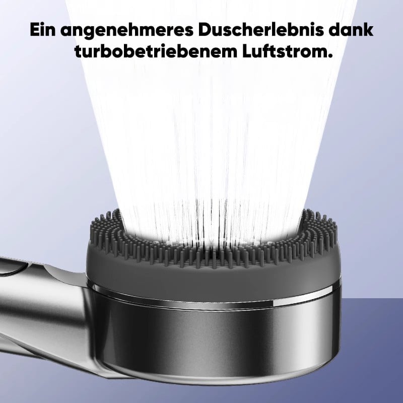 Druckverstärktes Handdusch-Set mit Bürste