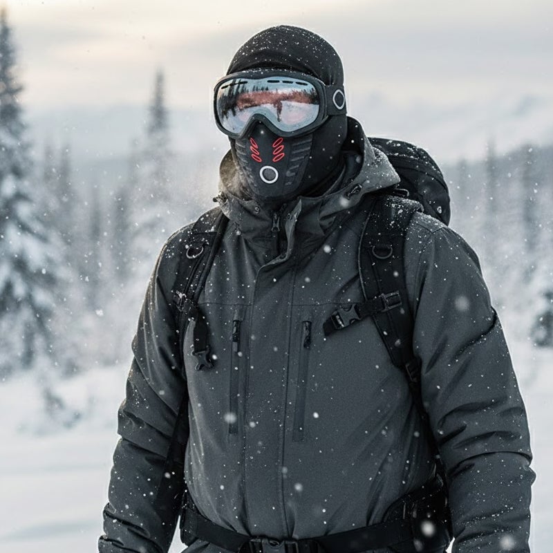 Winterfester, winddichter und wärmender Fleece-Gesichtsmaske für Radfahren und Outdoor-Sportarten