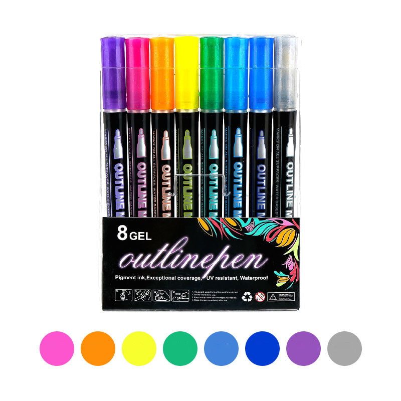 Farvelægning Lightstick Graffiti Highlighter penne