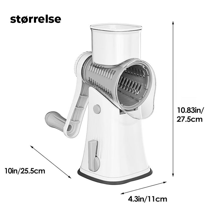 5 i 1 roterende oste rivemaskine