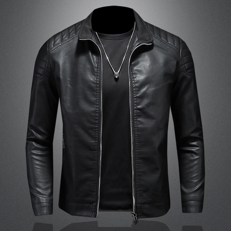 Klassische Lederjacke