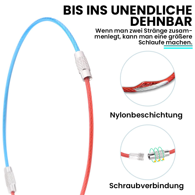 Draht-Schlüsselanhänger