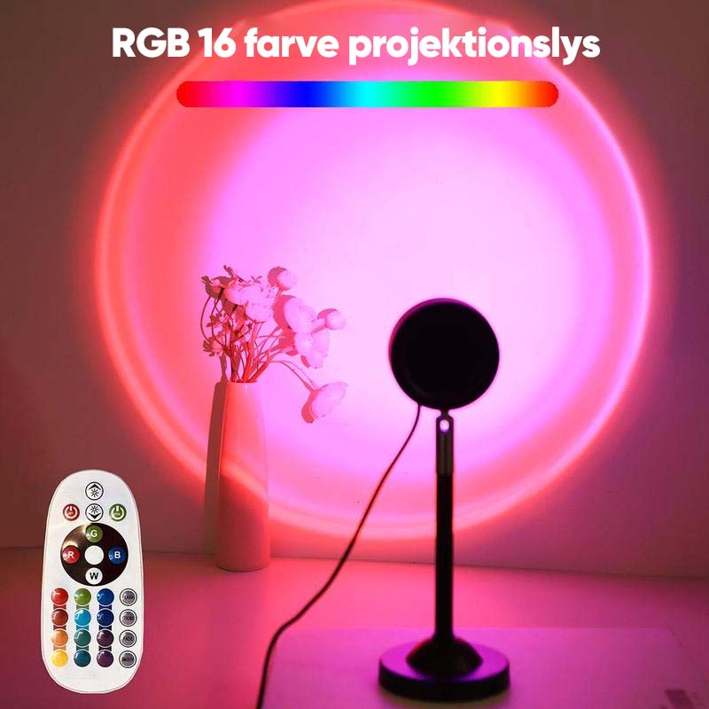 RGB solnedgangsprojektionslampe