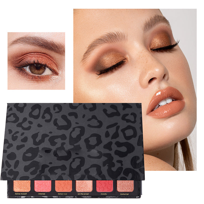 24-farver leopard øjenskygge palette